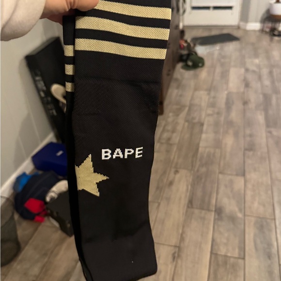 Bape Other - Babe Adidas Black and Gold Socks NWOT